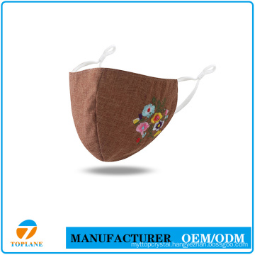 Hot Sale Embroidery Face Masks Fashion Women Mask Reusable Face Masks